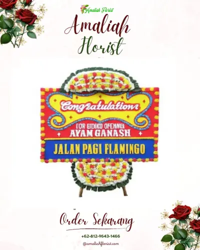 Bunga Papan Congratulation di Tanjung Johor